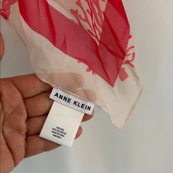 NWT Anne Klein Multi-Pinks Seaside Theme Scarf…OSFM - Picture 3 of 4